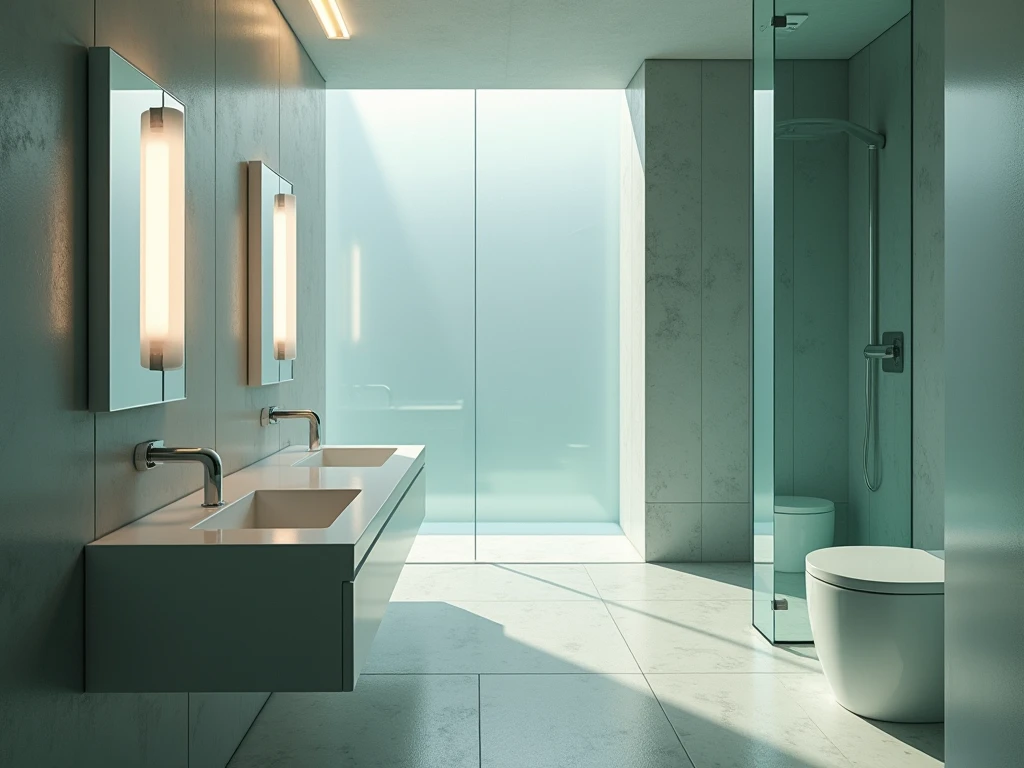 Abstracte illustratie van koele stroom en zachte kleuren